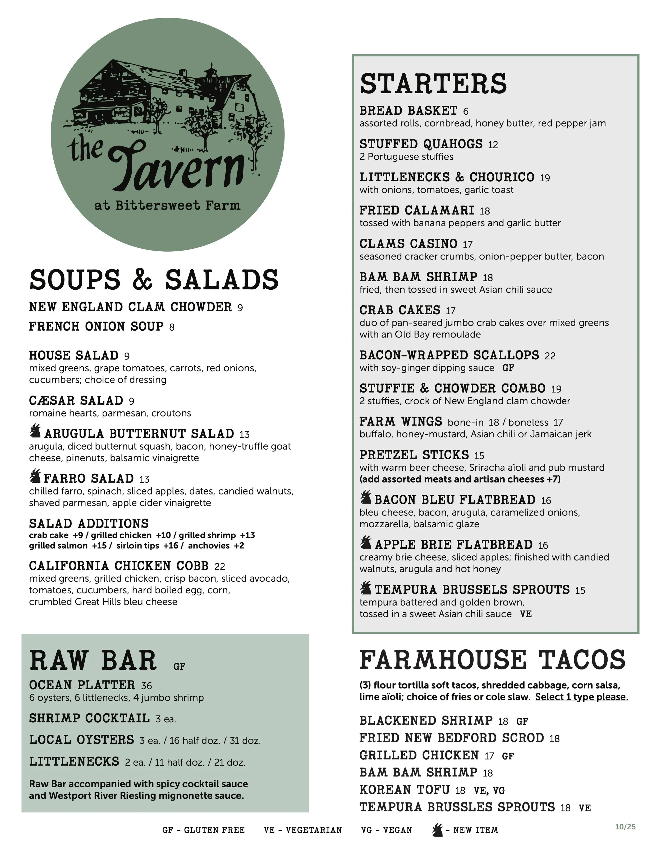 Menu | Discover Delicious Local Cuisine Today — Bittersweet Farm